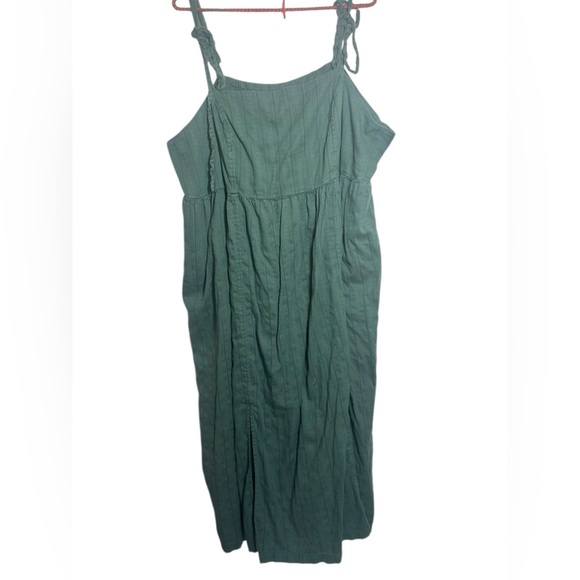 Old Navy Sage Green Tie Shoulder Maxi Dress – Size 3X - Picture 4 of 11